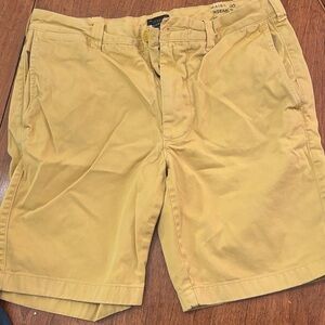 J. Crew Men's Mustard Flat Front Shorts